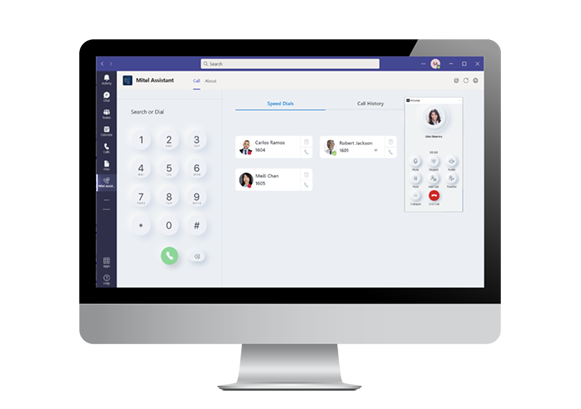 M4 - Third party integration-581x409 Mitel-Microsoft-Teams